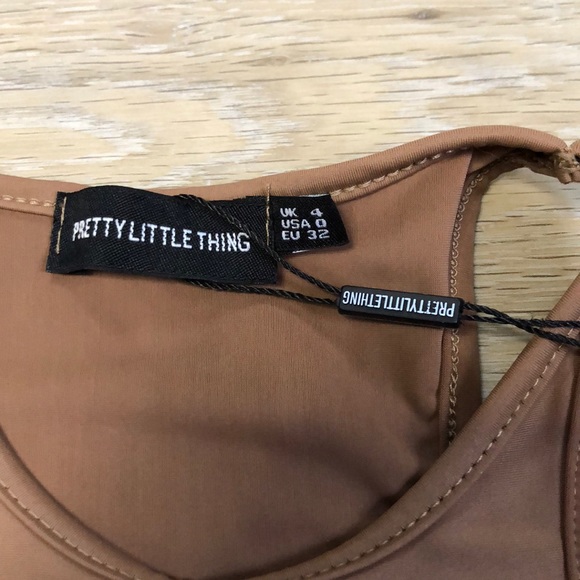 PLT Brown Crop Top - Picture 6 of 7